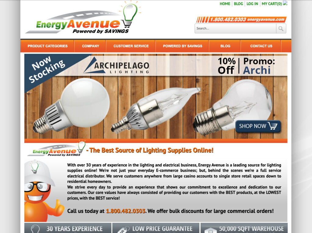 Energy Avenue homepage