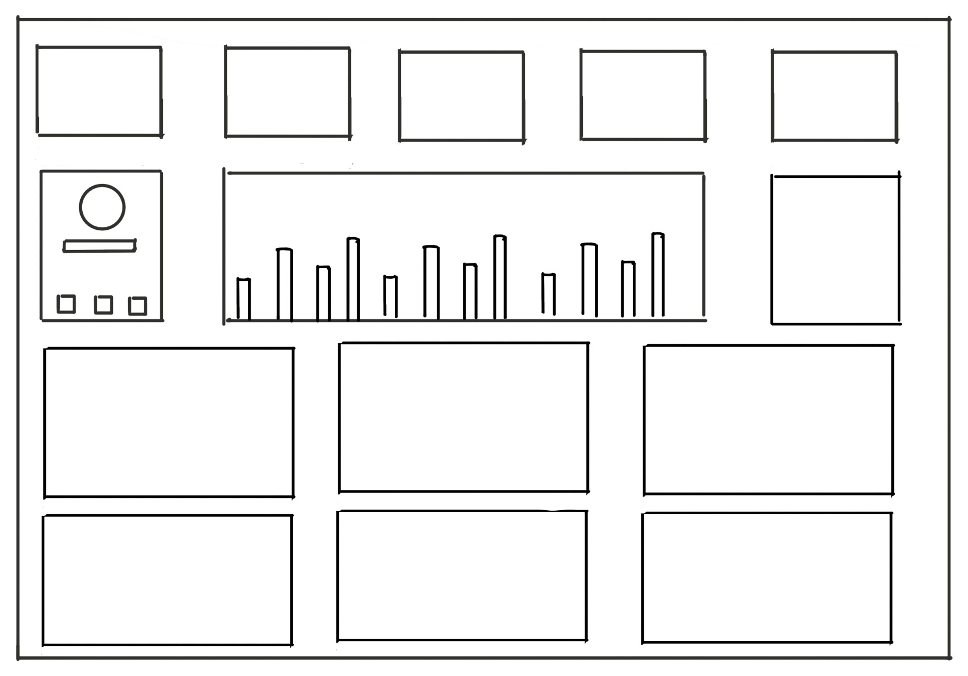 dashboard wireframe